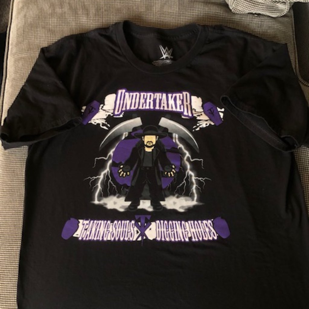 Undertaker Wwe Wrestling Nerds Shirt Size L